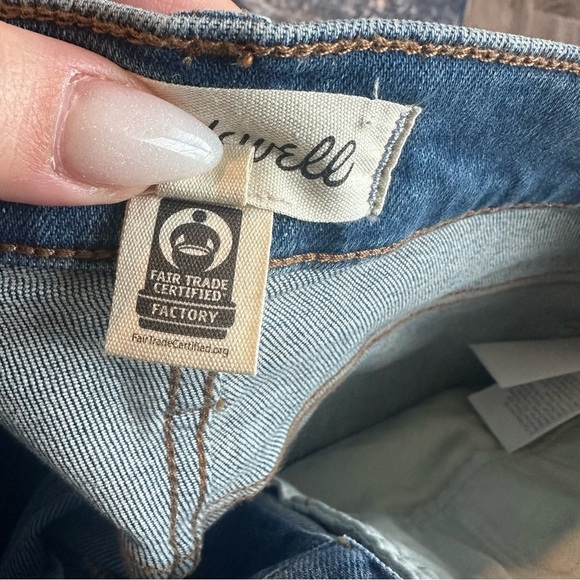 Madewell The 90s Capri Jean Cayer Wash Blue Cropped Women’s Size 29 - Picture 5 of 13